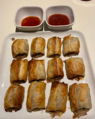 Beef sausage rolls