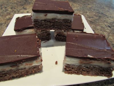 Chocolate Peppermint Slice