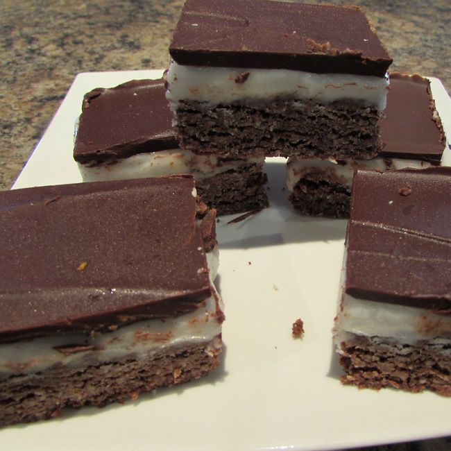 Chocolate Peppermint Slice